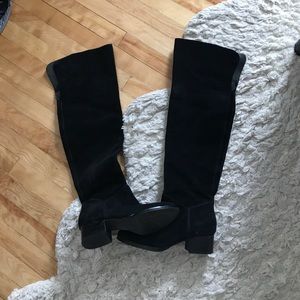 BP Black suede over the knee boots